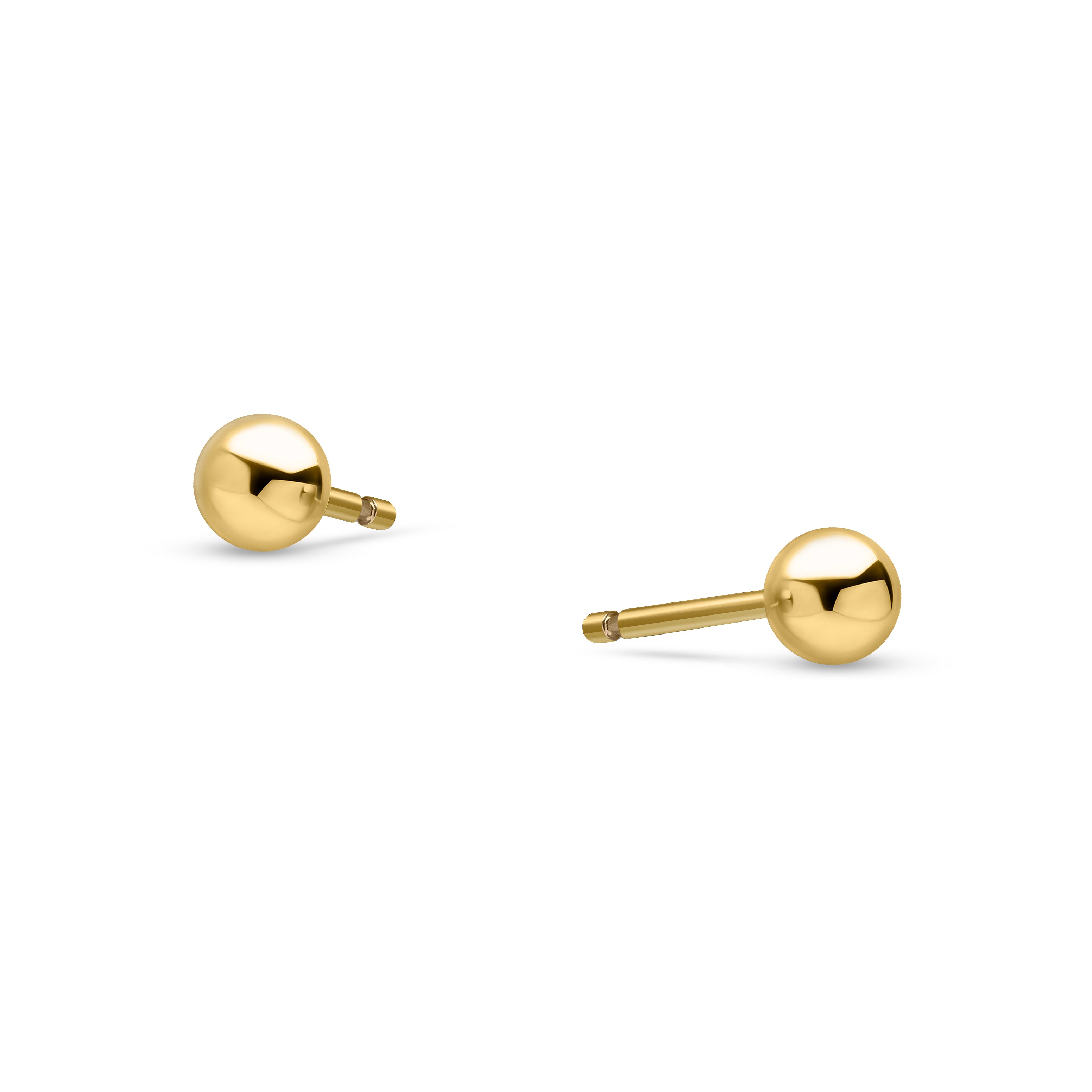 9ct Yellow Gold 3mm Polished Ball Studs