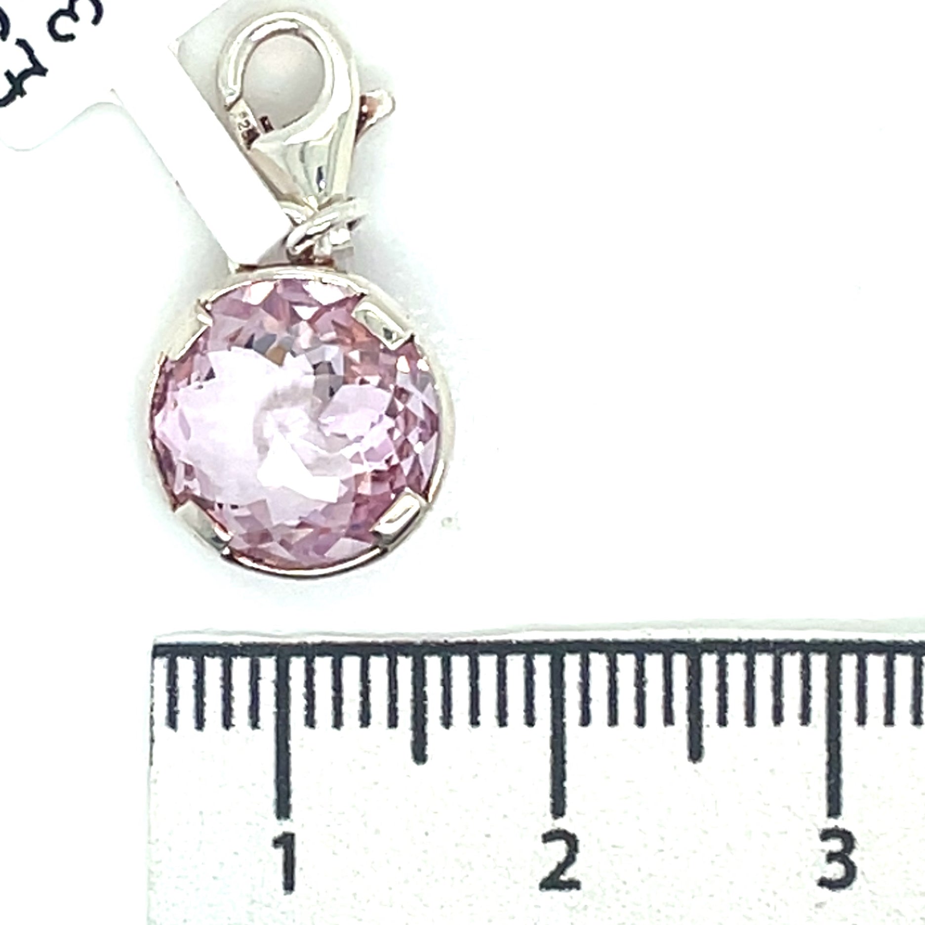 Thomas Sabo Pink Stone and Silver Charm