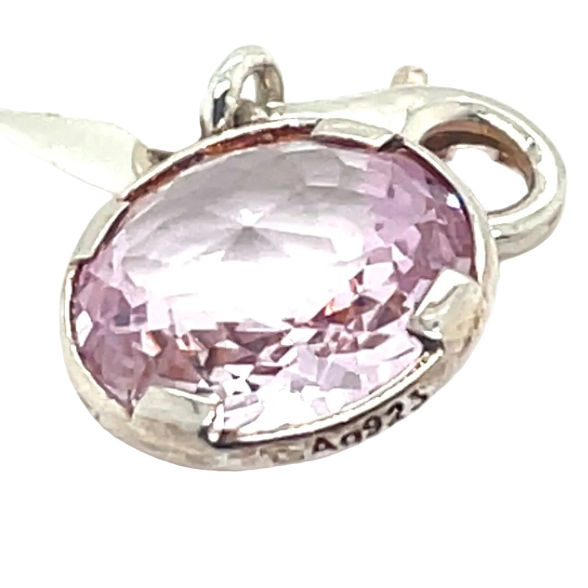Thomas Sabo Pink Stone and Silver Charm