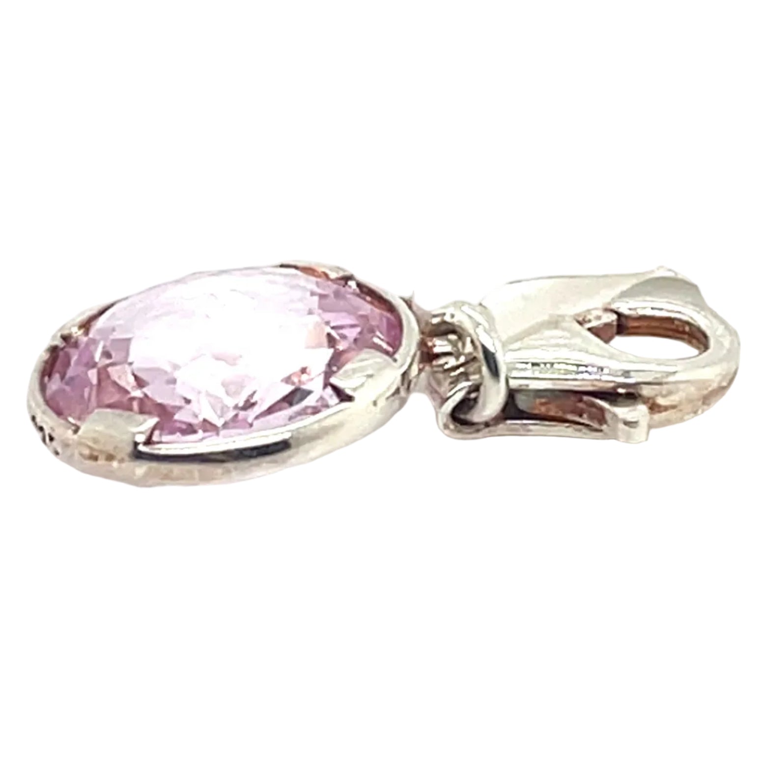 Thomas Sabo Pink Stone and Silver Charm