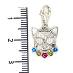 Thomas Sabo Cubic Zirconia and Silver Cat Charm