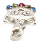 Thomas Sabo Cubic Zirconia and Silver Cat Charm