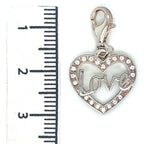 Thomas Sabo Love Heart Cubic Zirconia and Silver Charm