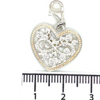 Thomas Sabo Cubic Zirconia and Silver Heart Charm