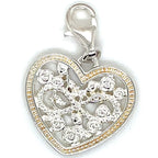 Thomas Sabo Cubic Zirconia and Silver Heart Charm