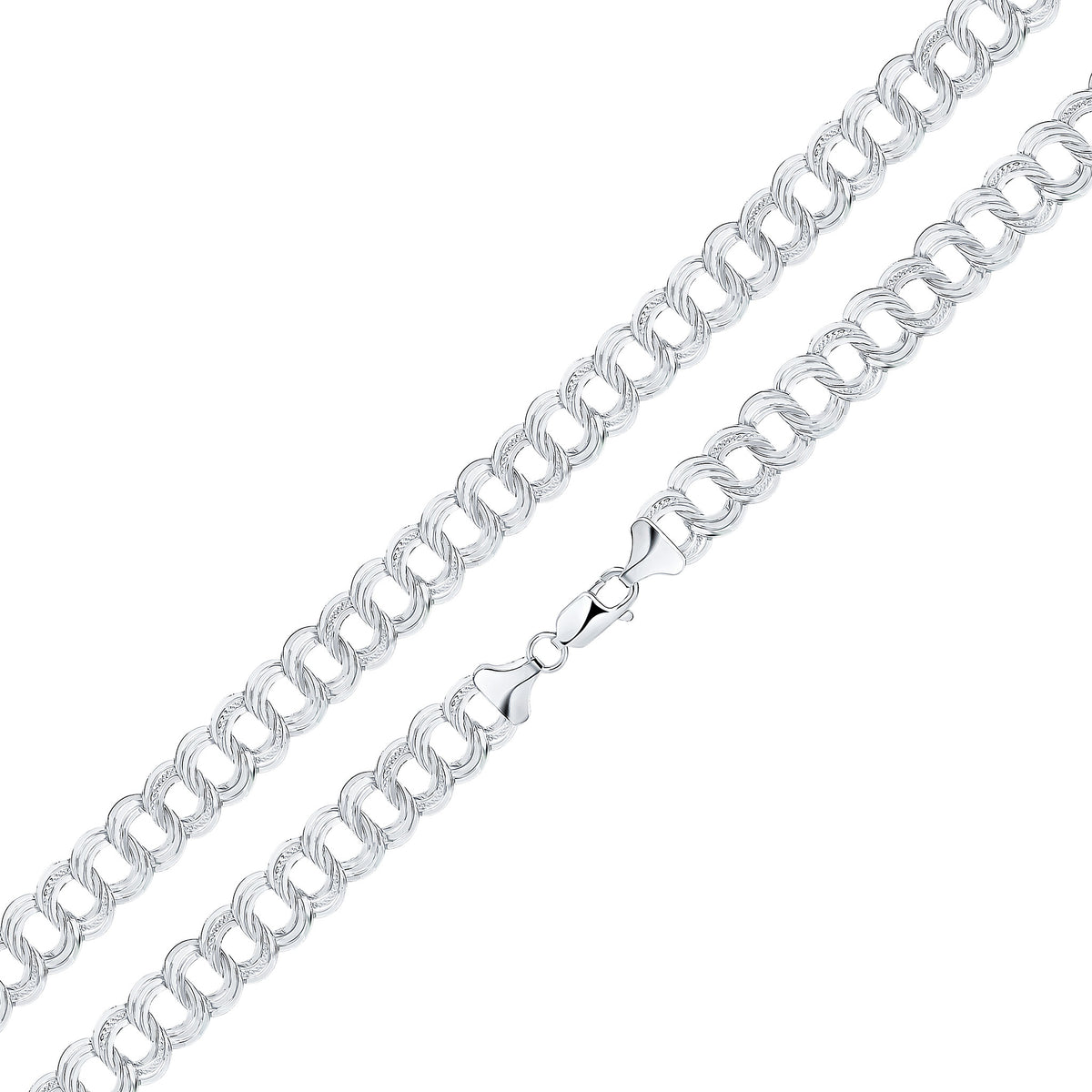 Silver 13mm Fancy Trip Curb 1