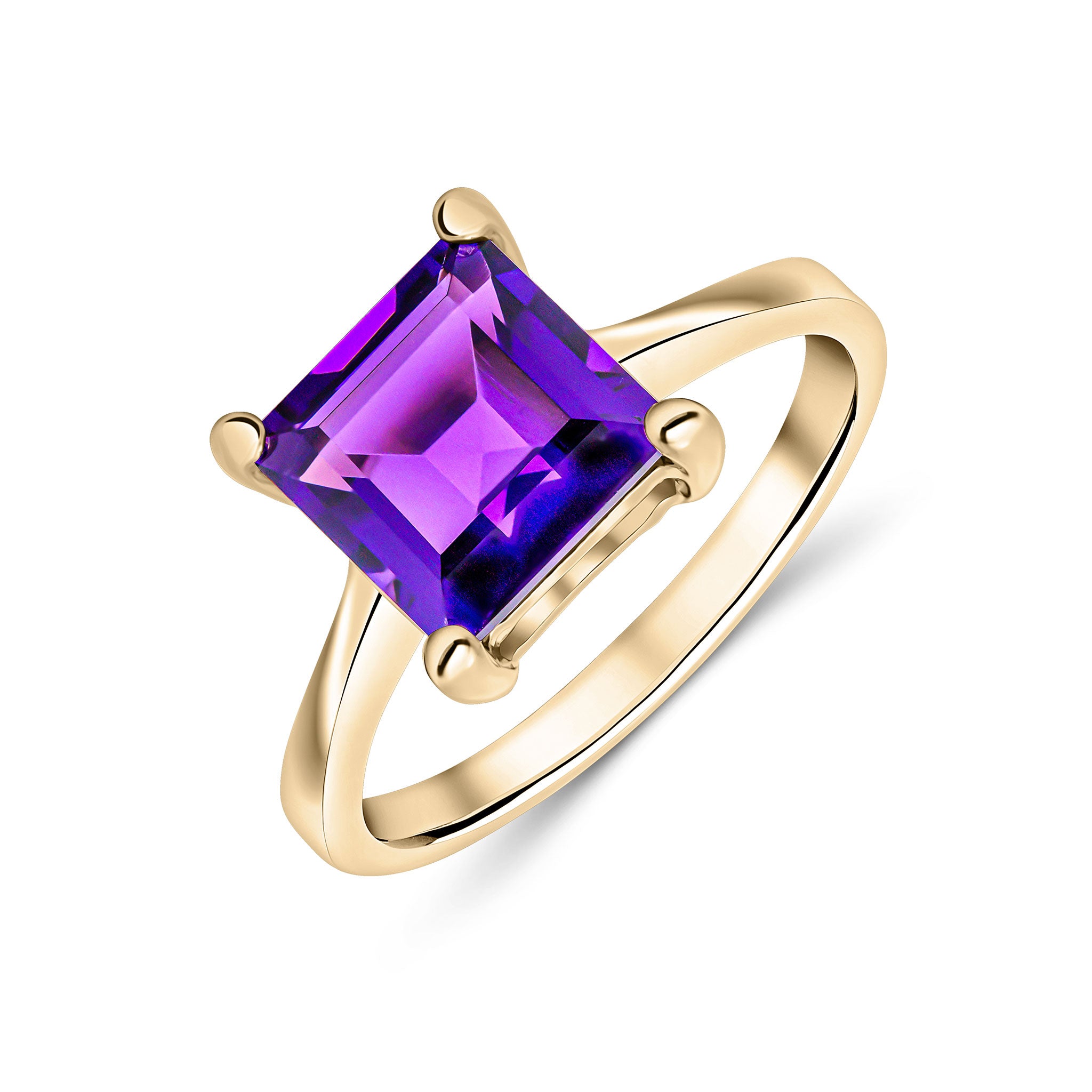 9yg.8mm Square Ame S/S Clw