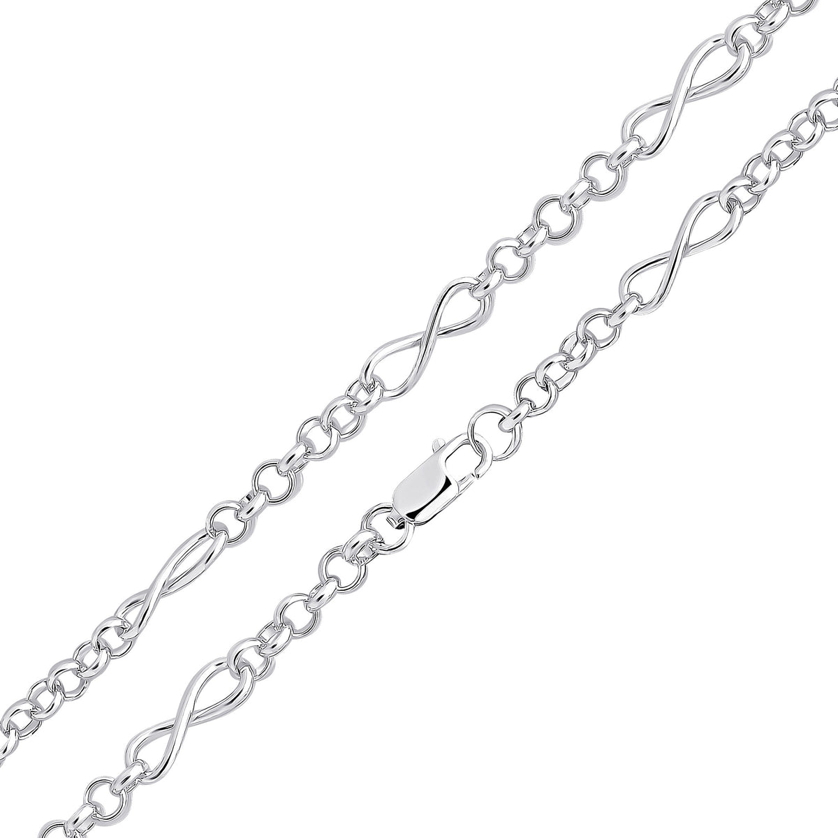 Silver 6.3mm Infinity Belcher 1