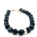 Thomas Sabo Black Bead and Silver Bracelet