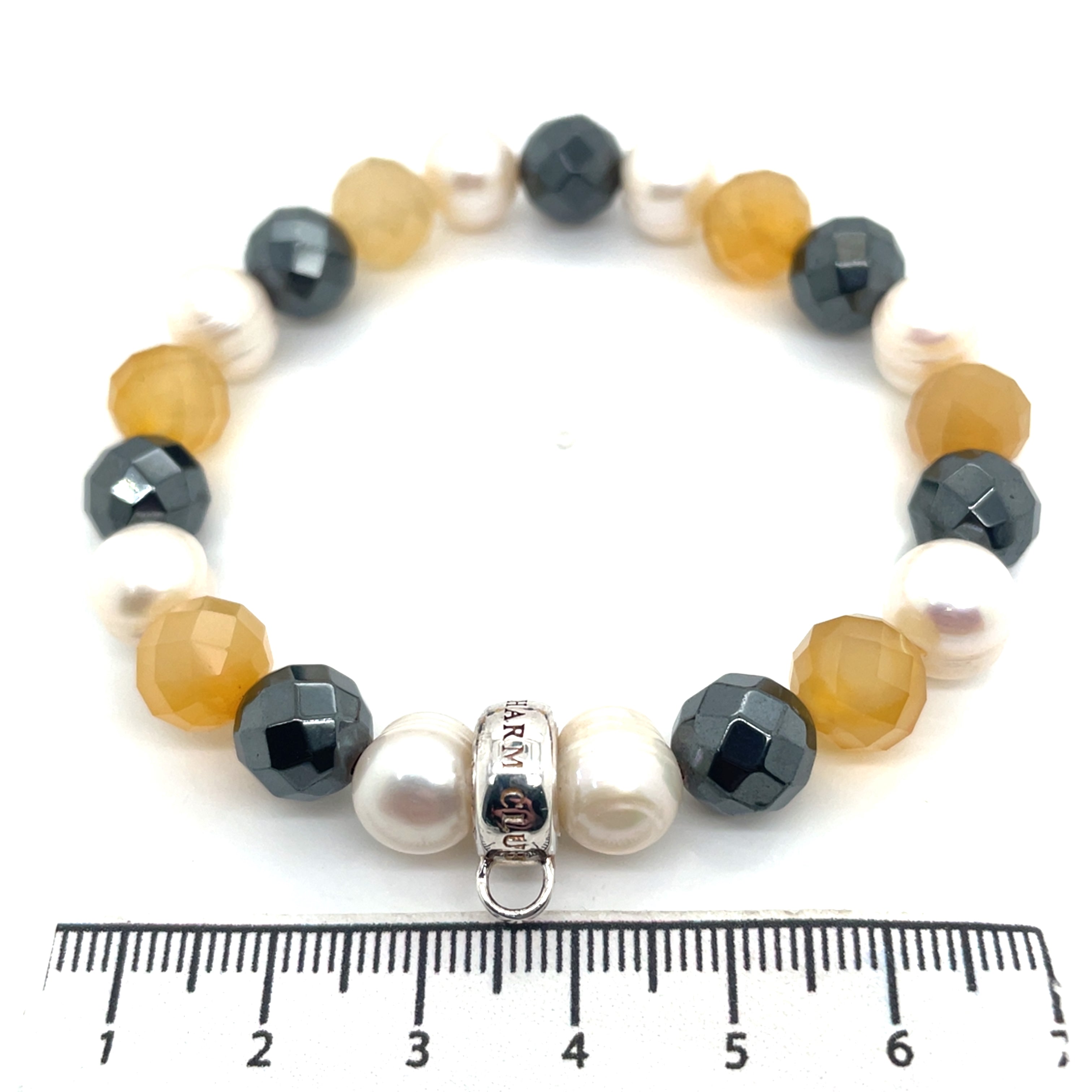 Thomas Sabo Agate, Haematite & Freshwater Pearl Bracelet