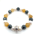 Thomas Sabo Agate, Haematite & Freshwater Pearl Bracelet