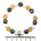 Thomas Sabo Agate, Haematite & Freshwater Pearl Bracelet