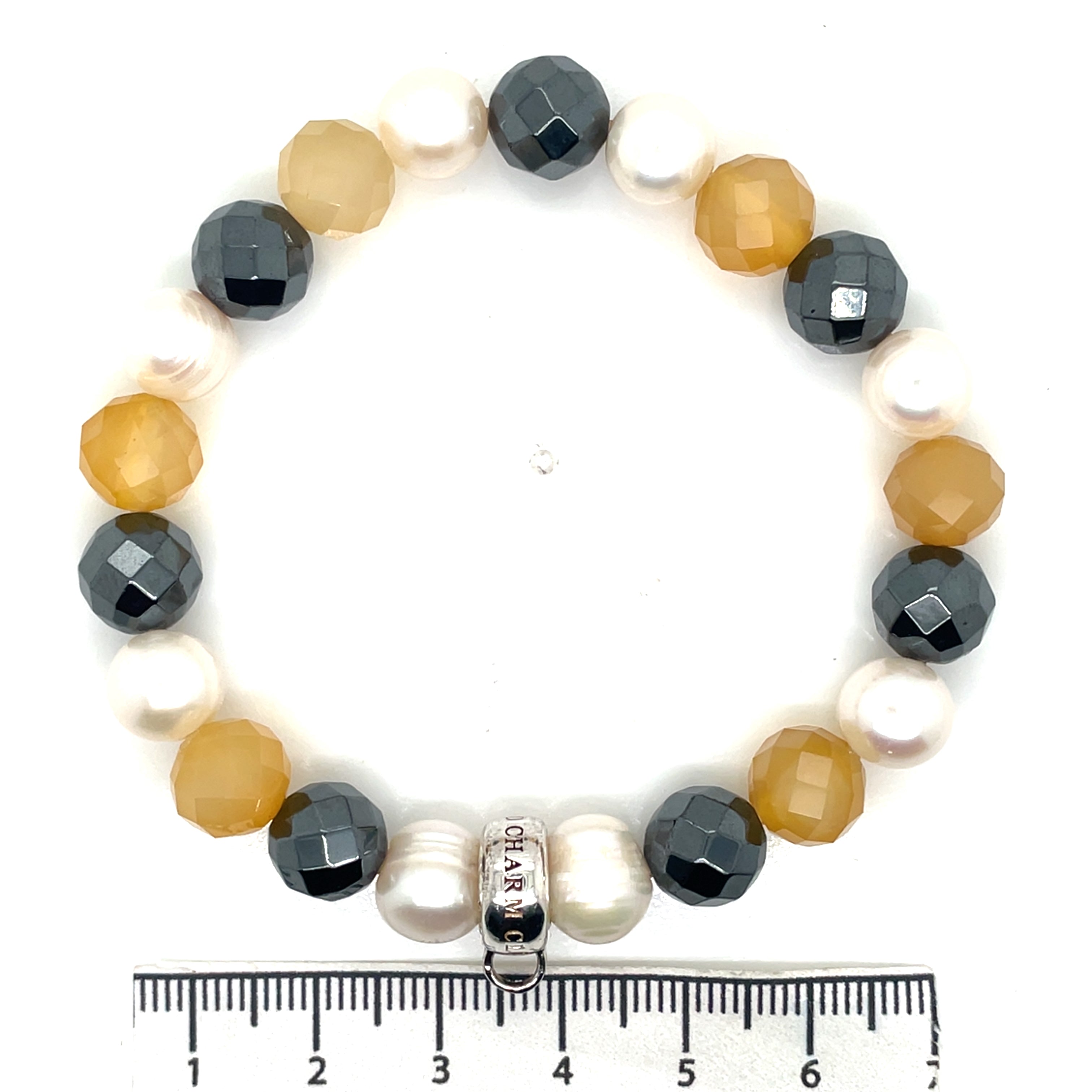 Thomas Sabo Agate, Haematite & Freshwater Pearl Bracelet
