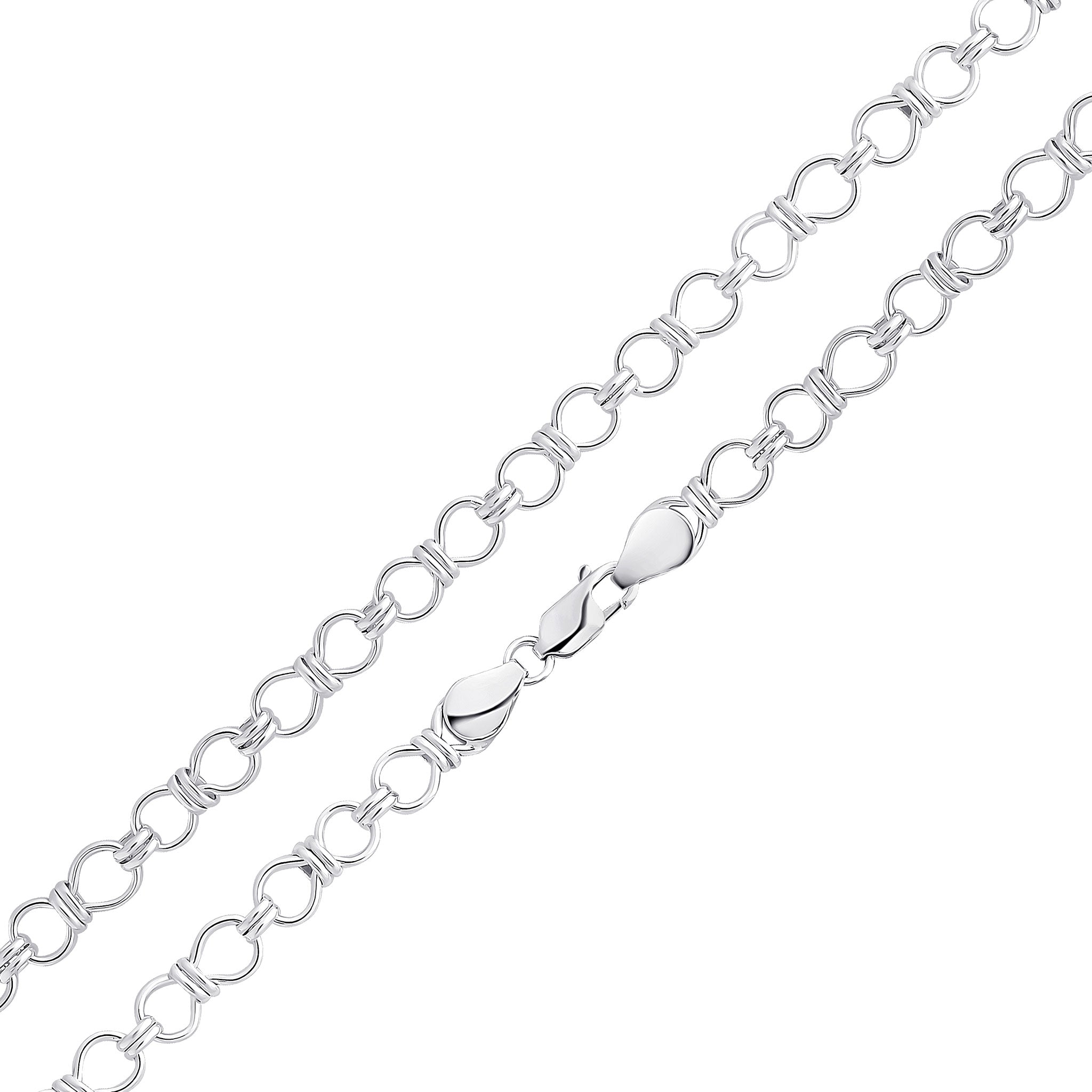 Handmade 925 Sterling Silver Bow Tie Chain 1