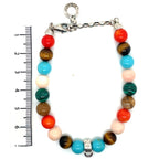Thomas Sabo Multicoloured Stone Bead and Silver Bracelet