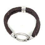 Thomas Sabo Brown Leather and Silver Bracelet