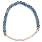 Thomas Sabo Blue Bead ‘Love Bridge’ Silver Bracelet