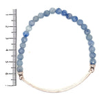 Thomas Sabo Blue Bead ‘Love Bridge’ Silver Bracelet