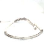 Thomas Sabo White Beads and Silver ‘Love Bridge’ Bracelet
