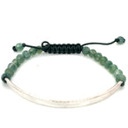 Thomas Sabo Green Bead ‘Love Bridge’ Silver Bracelet