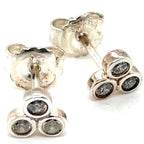 Thomas Sabo Three Stone Silver Stud Earrings