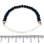 Thomas Sabo Silver Matte Black Obsidian Bracelet