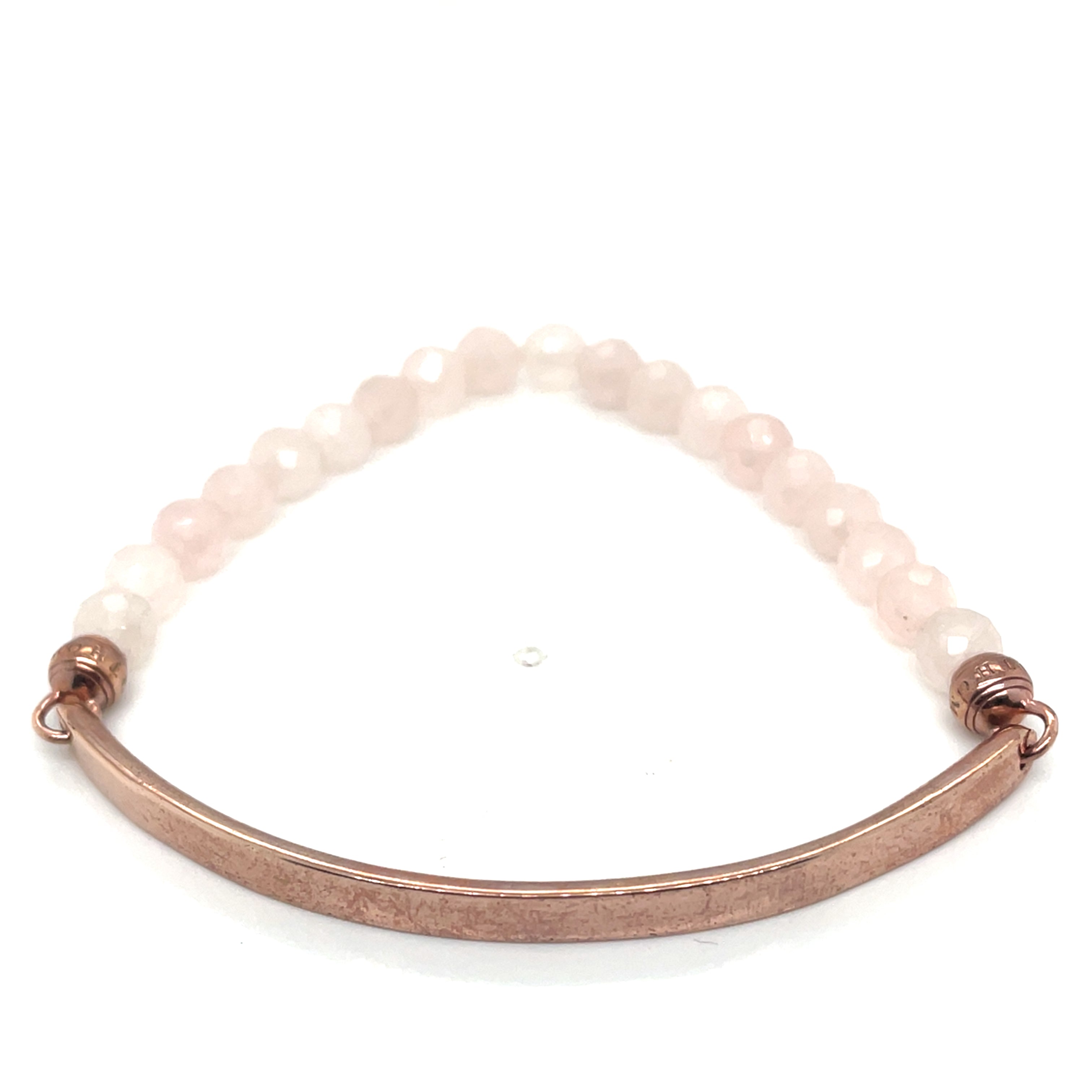 Thomas Sabo Love Bridge Rose Gold Plated Pink Quartz Bracelet