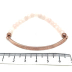 Thomas Sabo Love Bridge Rose Gold Plated Pink Quartz Bracelet