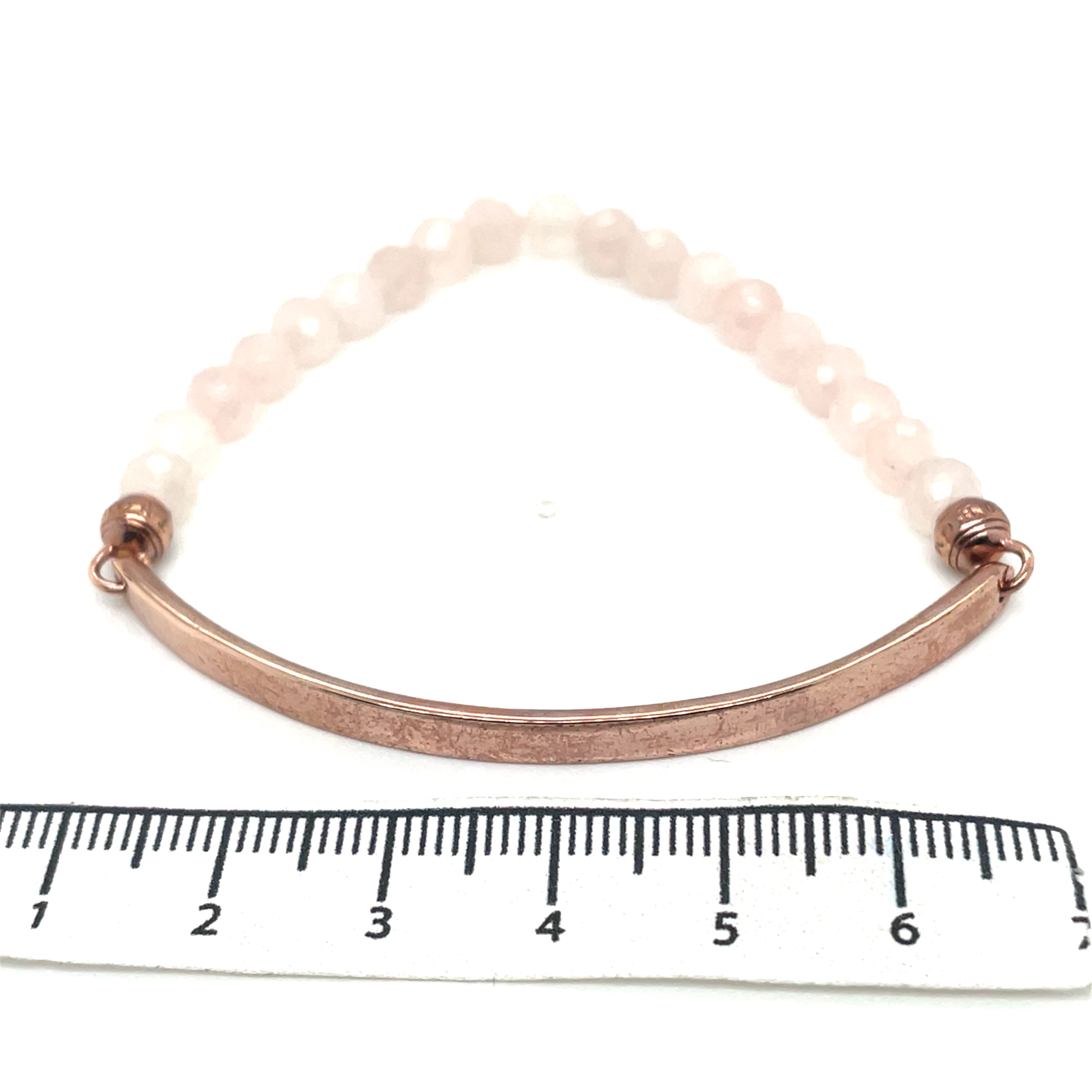 Thomas Sabo Love Bridge Rose Gold Plated Pink Quartz Bracelet