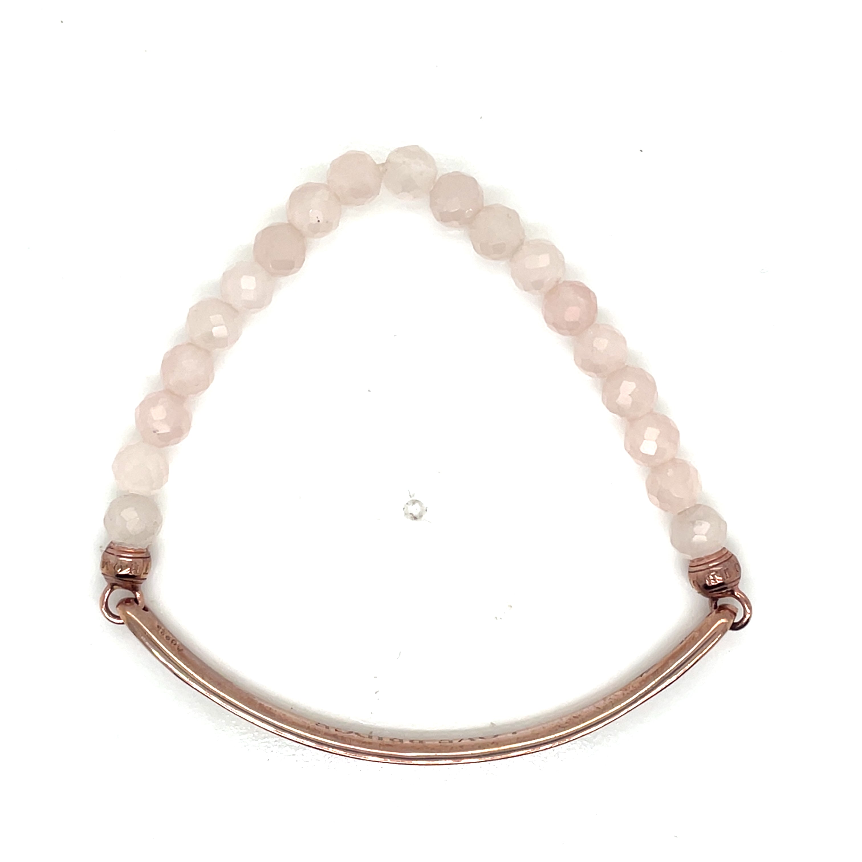 Thomas Sabo Love Bridge Rose Gold Plated Pink Quartz Bracelet