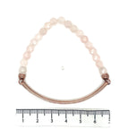 Thomas Sabo Love Bridge Rose Gold Plated Pink Quartz Bracelet