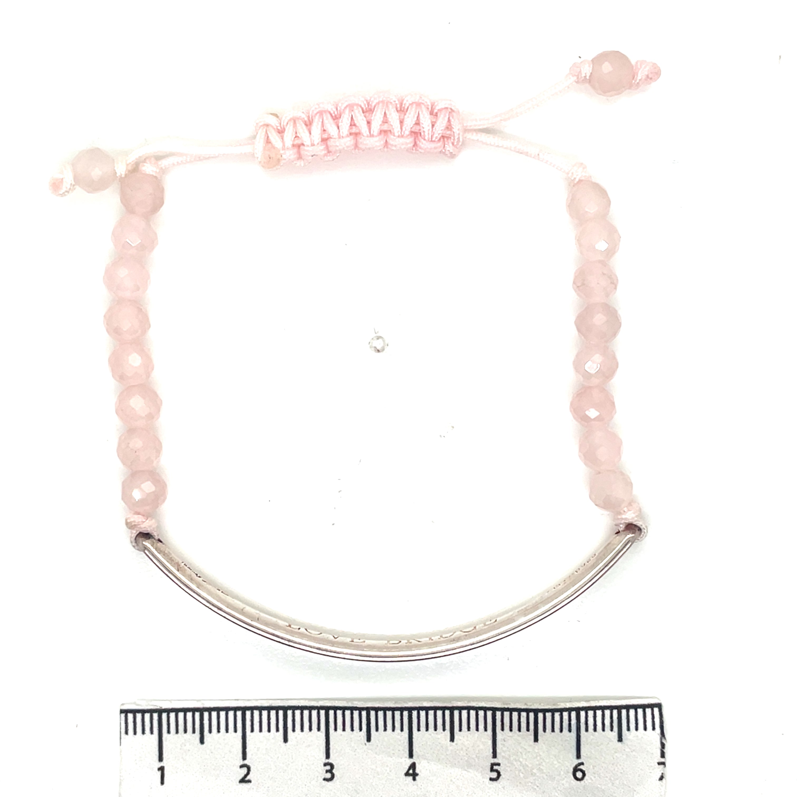 Thomas Sabo Love Bridge Sterling Silver Rose Quartz Bracelet