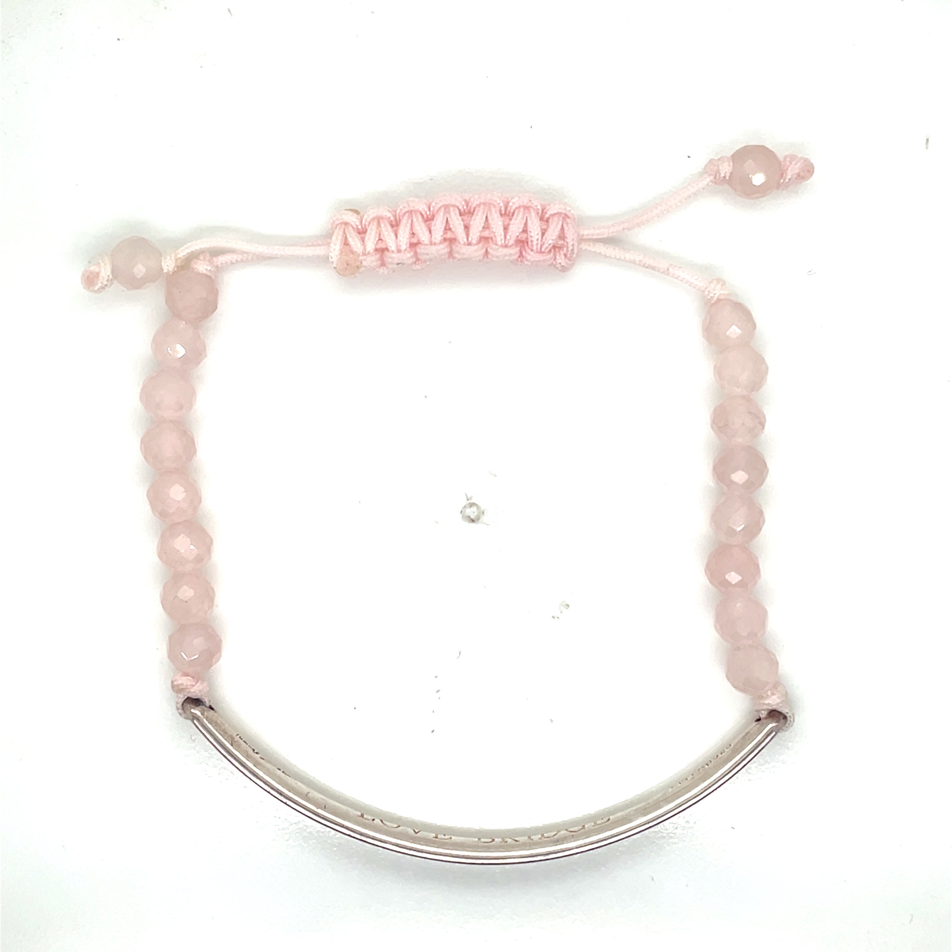 Thomas Sabo Love Bridge Sterling Silver Rose Quartz Bracelet