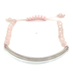 Thomas Sabo Love Bridge Sterling Silver Rose Quartz Bracelet