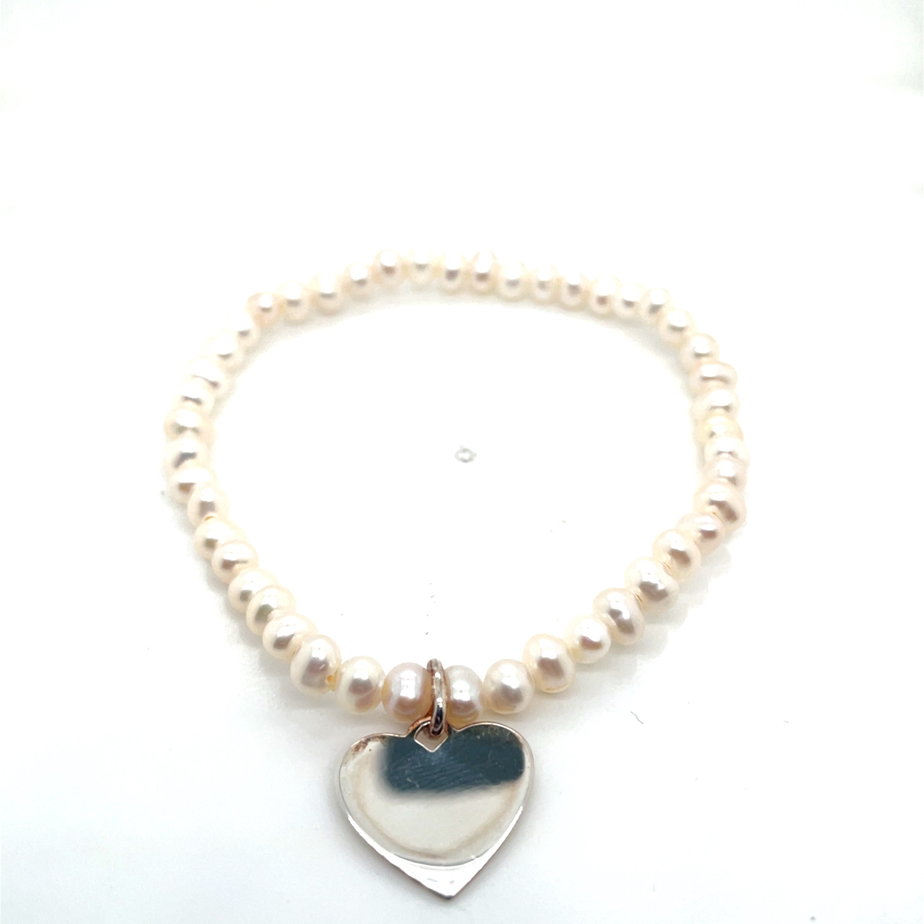 Thomas Sabo Silver Heart Pearl Bracelet