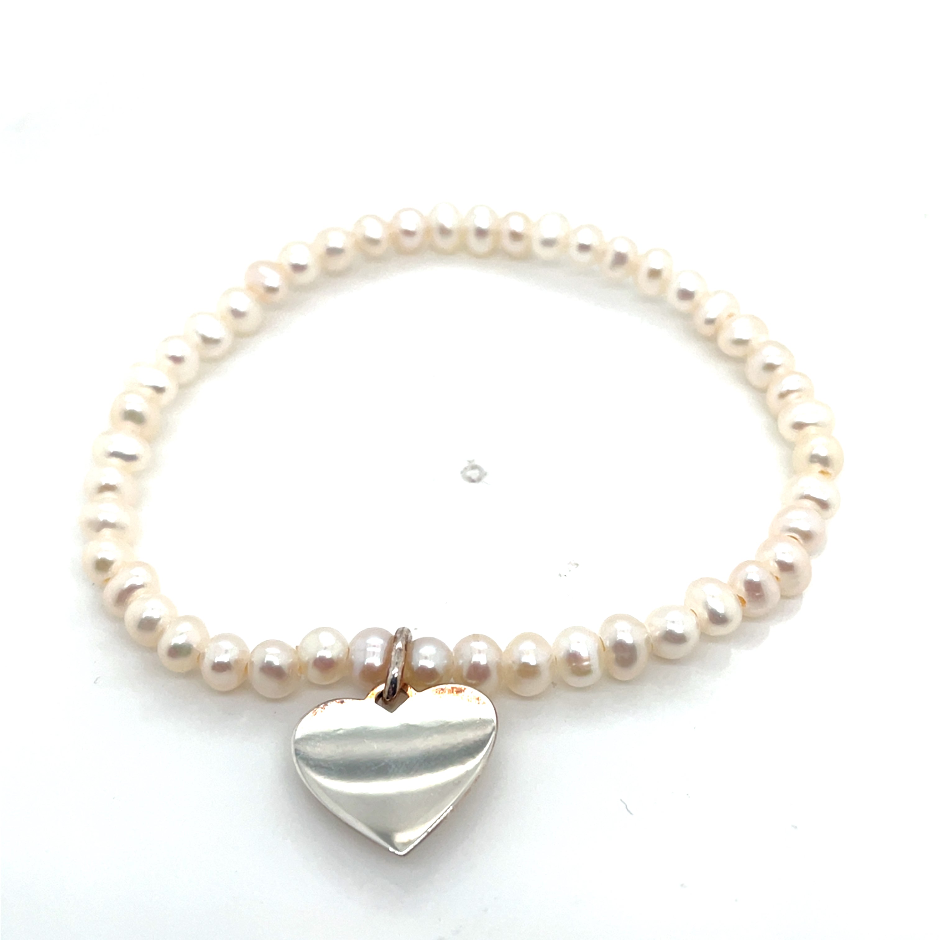 Thomas Sabo Silver Heart Pearl Bracelet