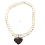 Thomas Sabo Silver Heart Freshwater Pearl and Silver Bracelet