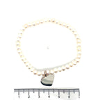 Thomas Sabo Silver Heart Freshwater Pearl and Silver Bracelet