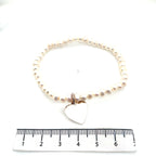Thomas Sabo Silver Heart Freshwater Pearl and Silver Bracelet