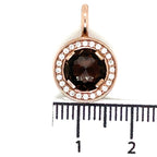 Thomas Sabo Brown Stone, Cubic Zirconia and Rose Gold Played Pendant