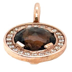 Thomas Sabo Brown Stone, Cubic Zirconia and Rose Gold Played Pendant