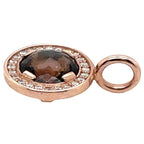 Thomas Sabo Brown Stone, Cubic Zirconia and Rose Gold Played Pendant