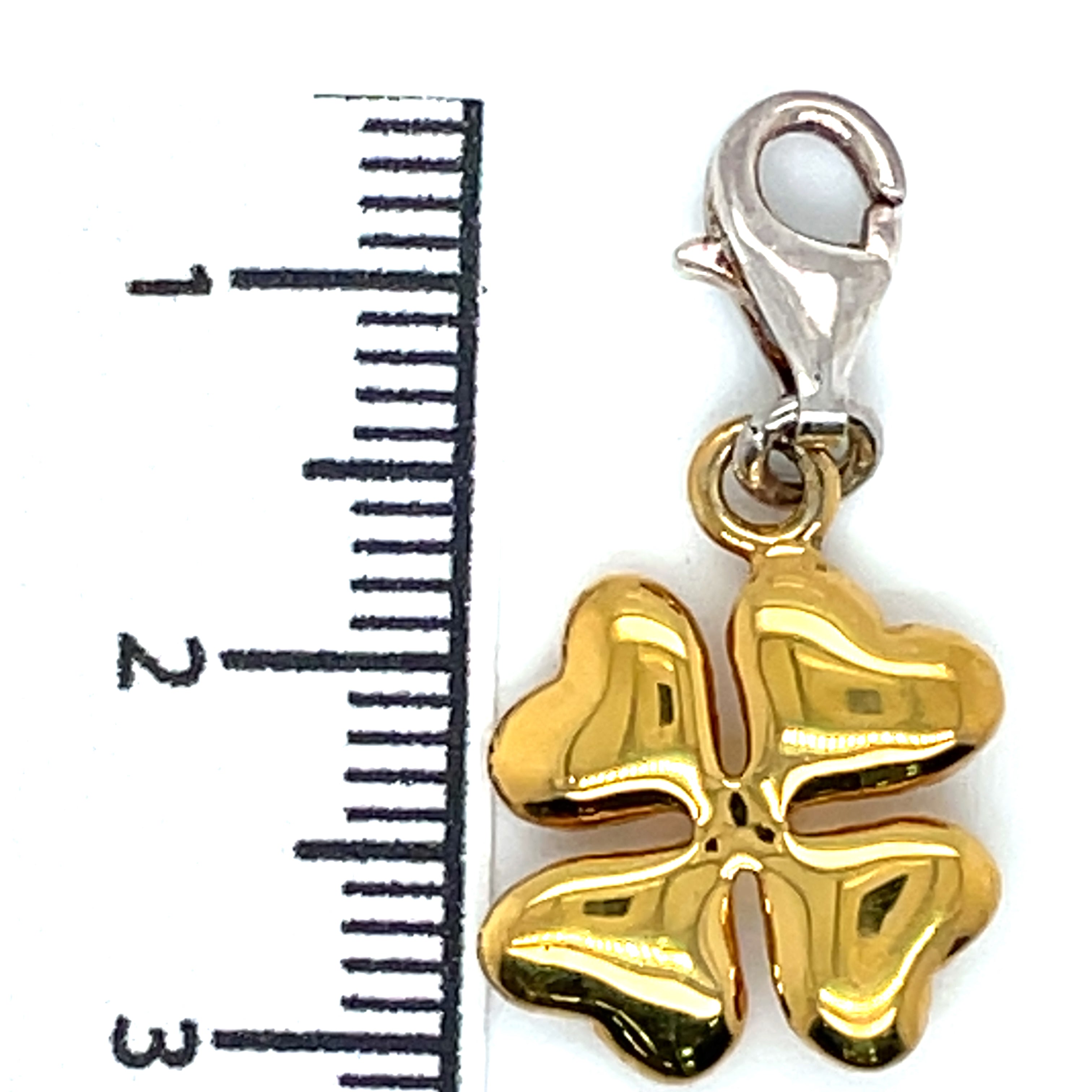 Thomas Sabo Gold Plated Four Leaf Clover Charm