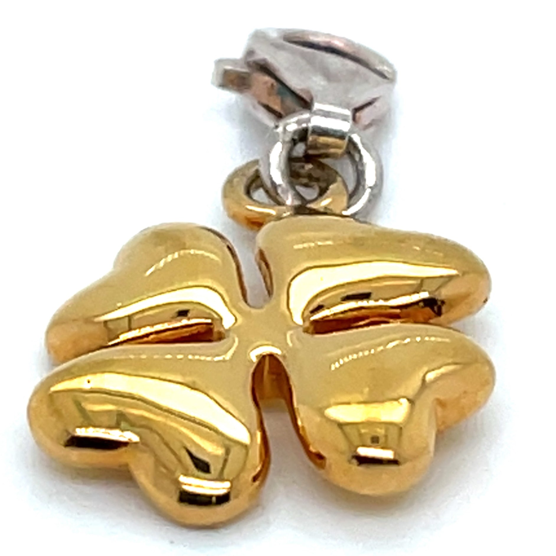 Thomas Sabo Gold Plated Four Leaf Clover Charm