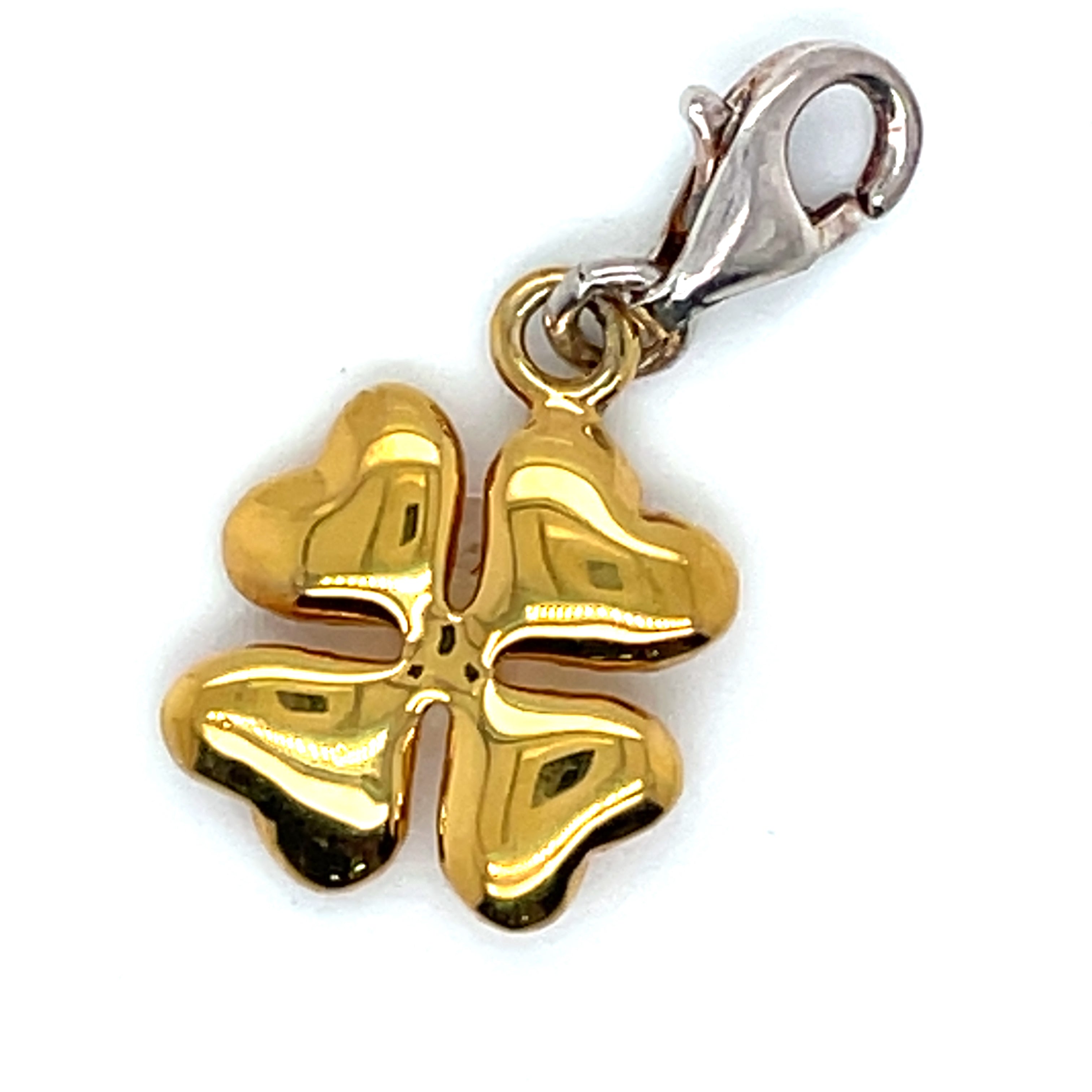 Thomas Sabo Gold Plated Four Leaf Clover Charm