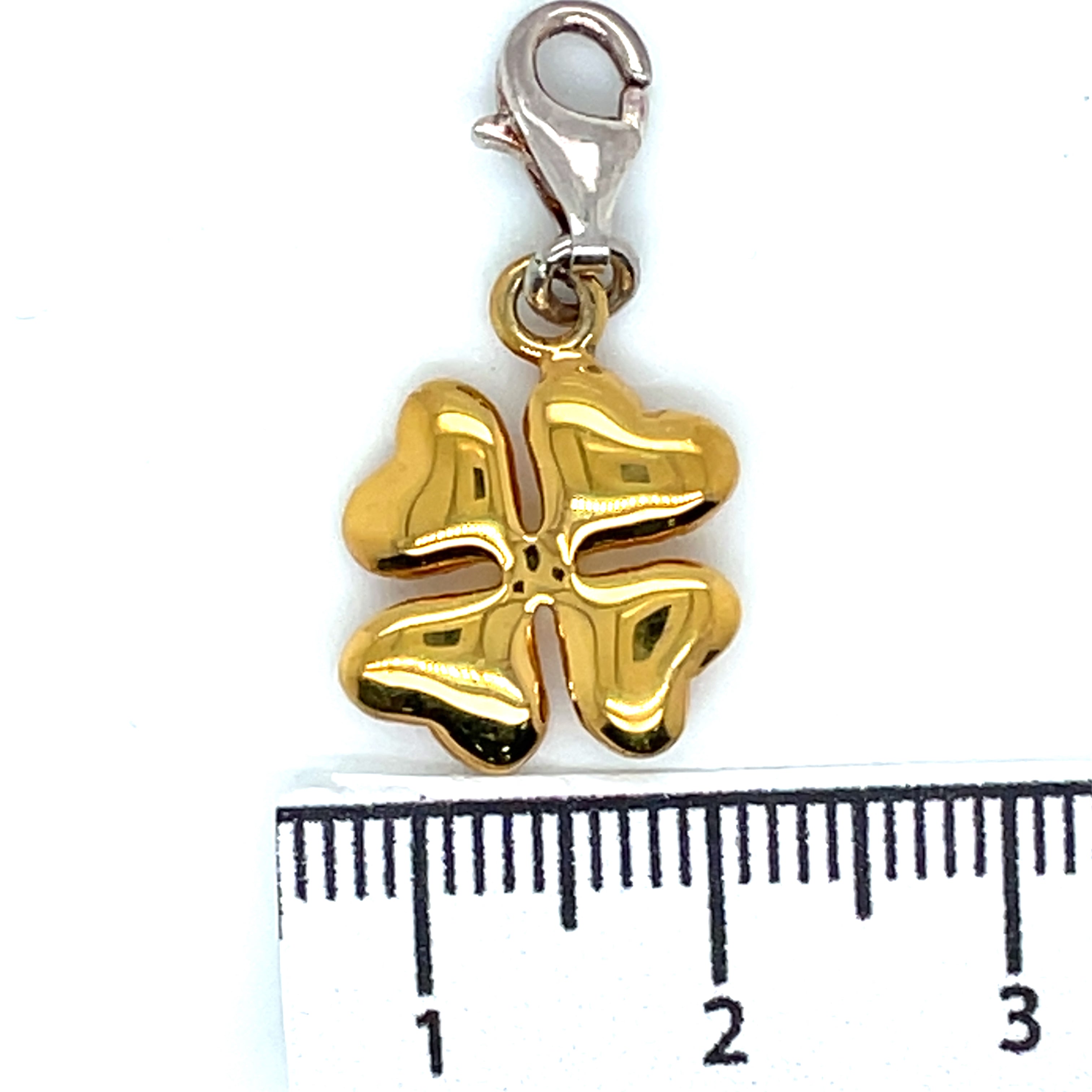 Thomas Sabo Gold Plated Four Leaf Clover Charm