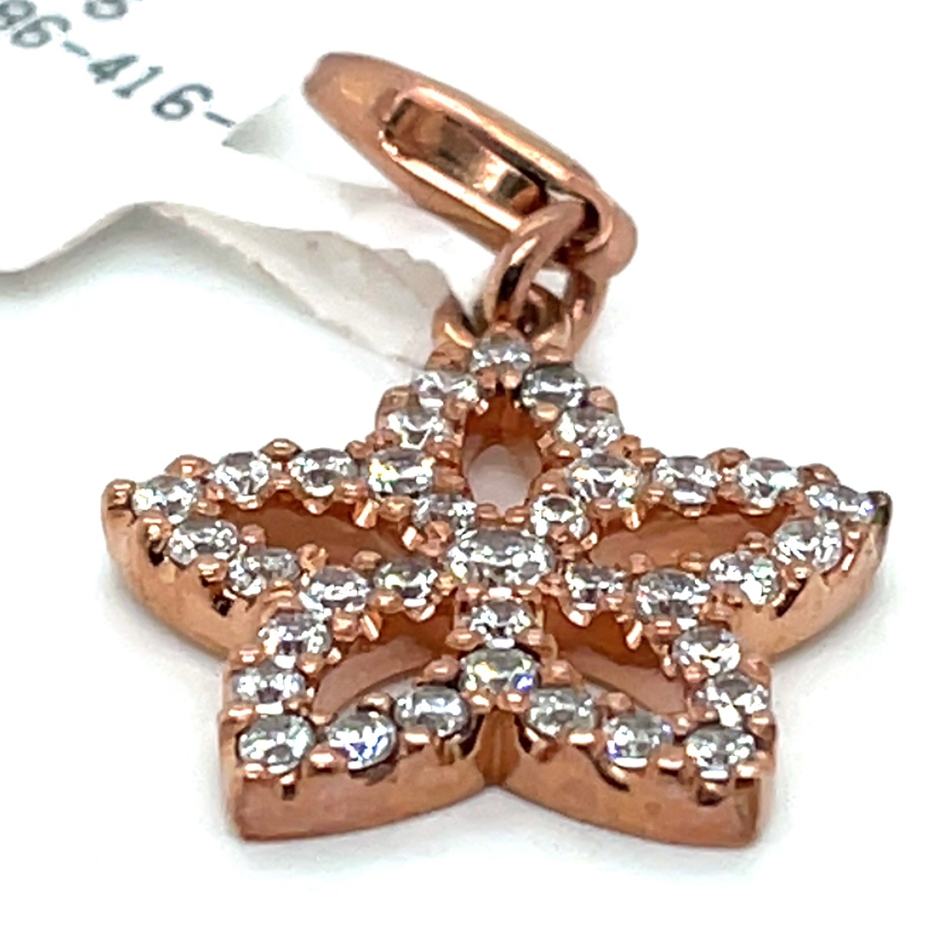 Thomas Sabo Cubic Zirconia and Rose Gold Plated Star Charm