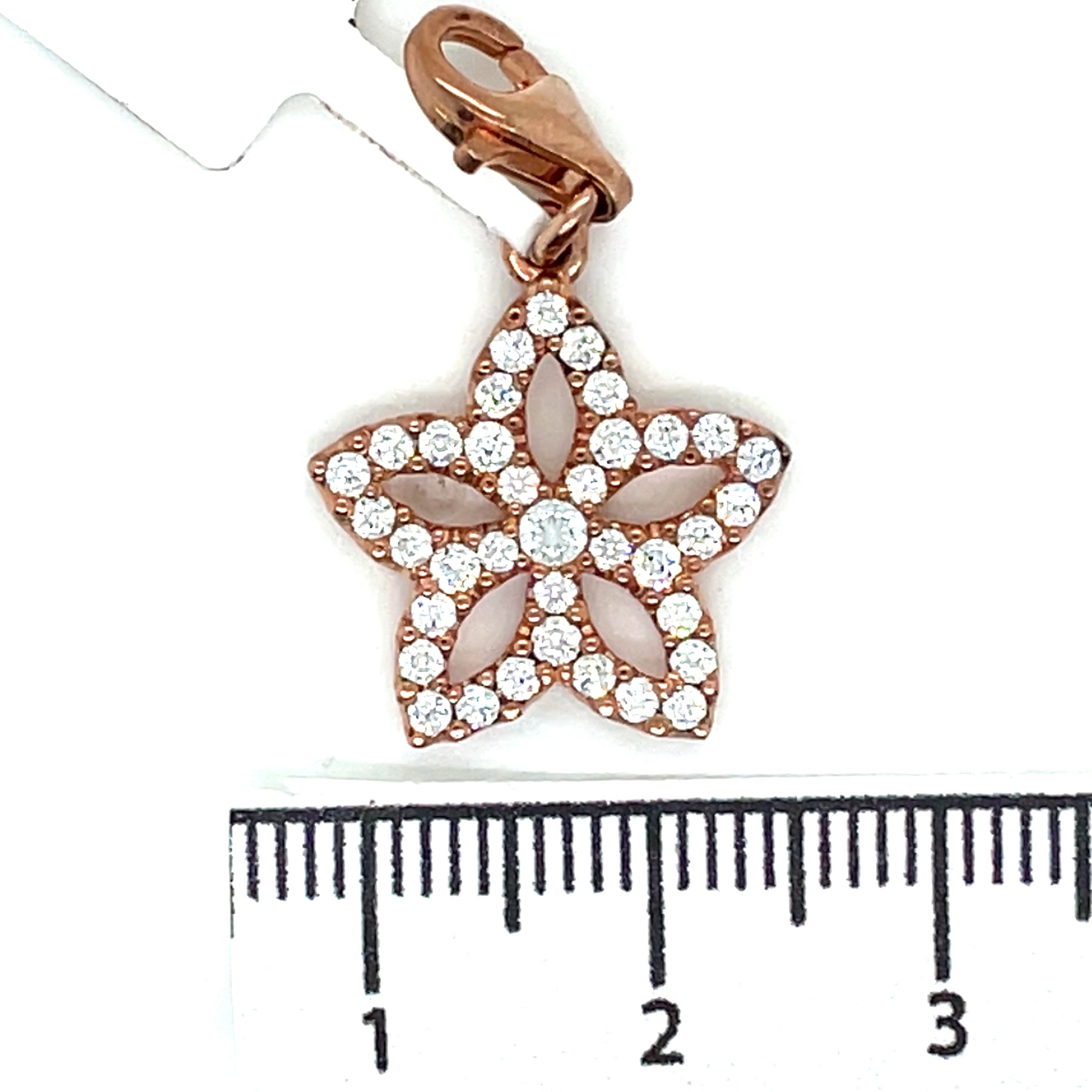 Thomas Sabo Cubic Zirconia and Rose Gold Plated Star Charm