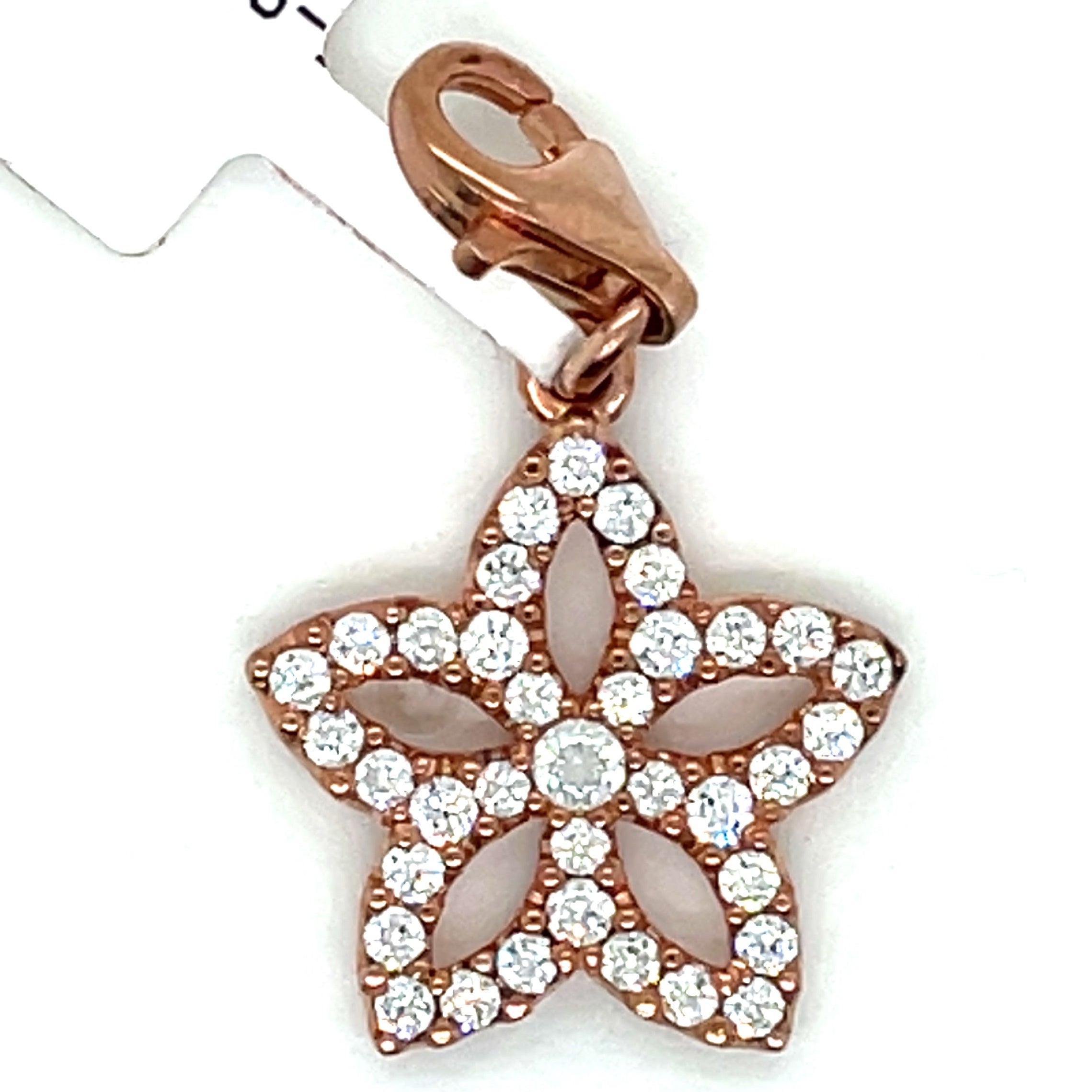 Thomas Sabo Cubic Zirconia and Rose Gold Plated Star Charm