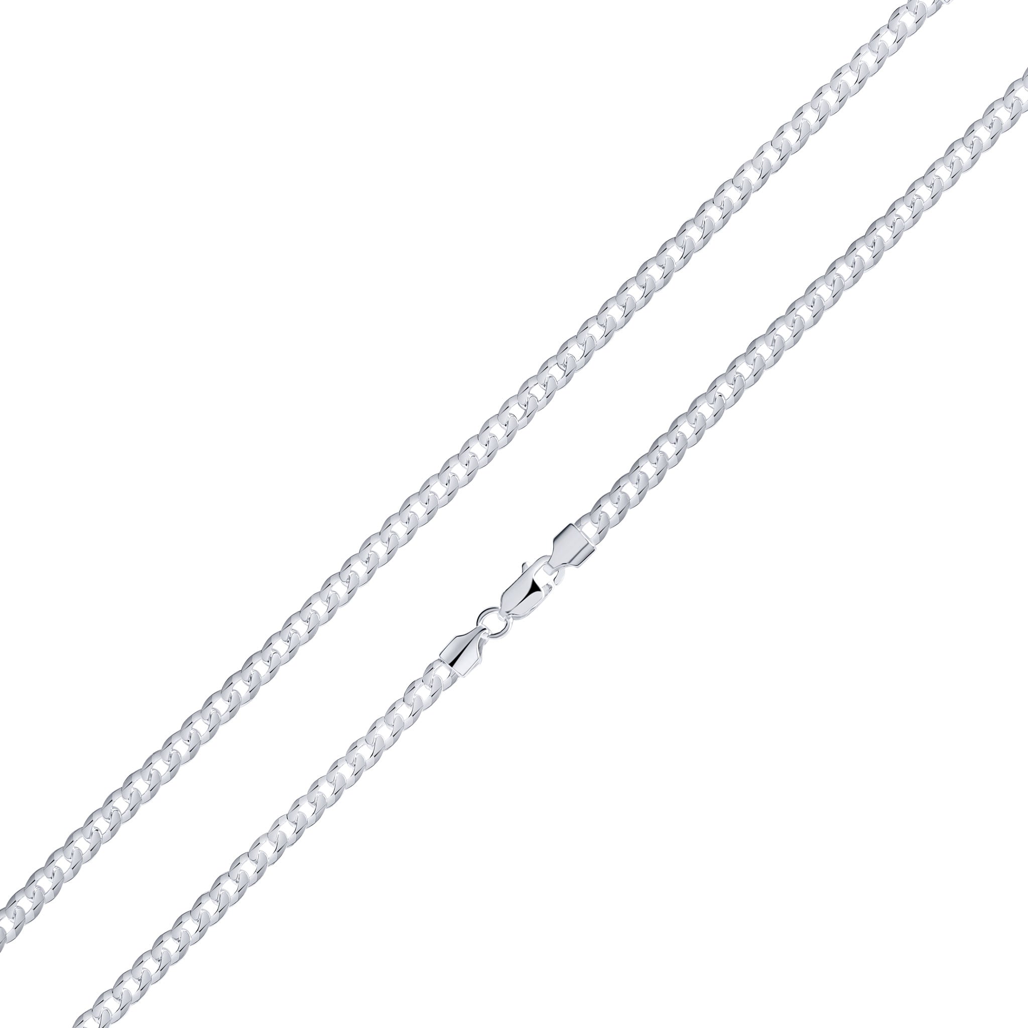 Silver 4.5mm Curb Chain 1